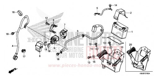 BATTERIE CRF250RJ de 2018